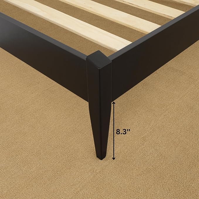 Bme Dinkee King Platform Bed Frame Wood 15 Inch - Image 10