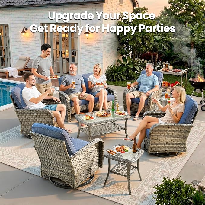 Weaxty 8 Pieces Outdoor Patio Furniture Sets - Image 9