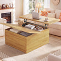 HUAHUU Lift Top Coffee Table, 4 in 1 Square Coffee Table by HUAHUU