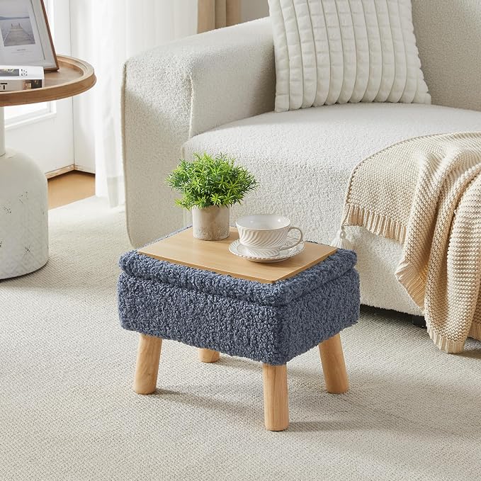 Storage Ottoman, Small Foot Stool Ottoman - Image 6