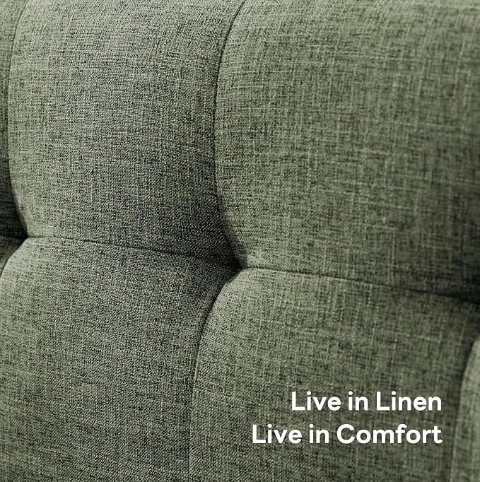 Kingfun 65.2" W Loveseat Sofa, Mid Century Modern Decor Love Seat Couches - Image 7