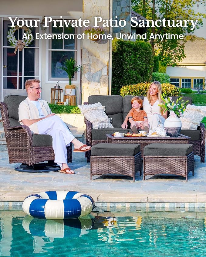 HILLGA 10-Piece Luxury Patio Furniture Set - Image 3
