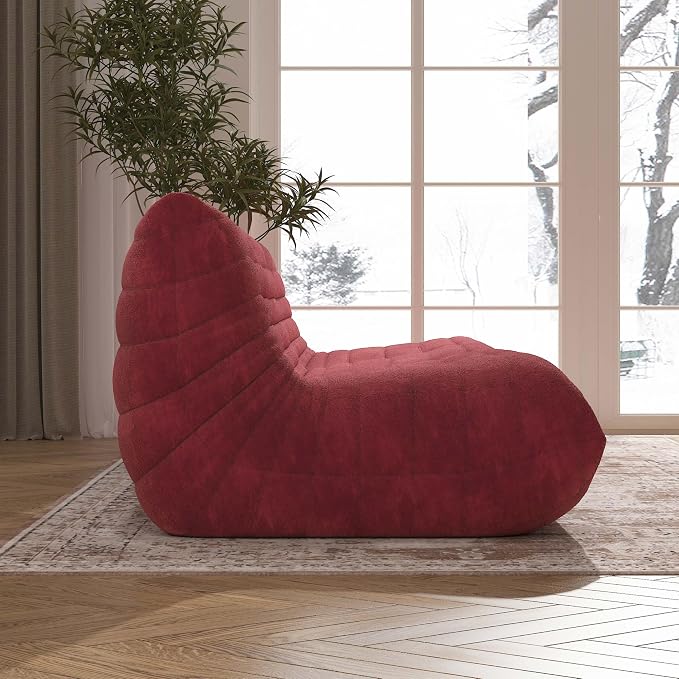 YVDNHP Big Bean Bag Chairs for Adults, 3 Seater Large Bean Bag Sofa, Fireside - Image 7