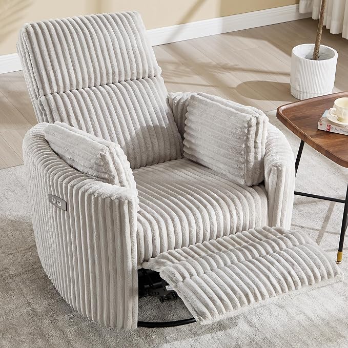 Power Recliner, Nursery Swivel Glider Rocking Chair - Image 5