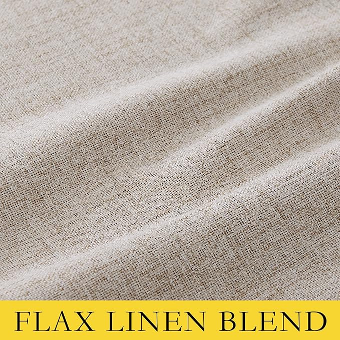 NICETOWN Oatmeal 100% Blackout Short Curtains 63 inches Lenghth Burg - Image 9