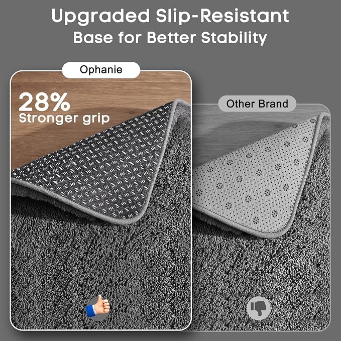 Ophanie Small Rug Washable Non Slip Throw Bedside Area Rugs, Fluffy Soft Mini - Image 4