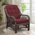 Malibu Lounge Living Accent Armchair Natural Rattan Wicker Handmade Design by Wickerix