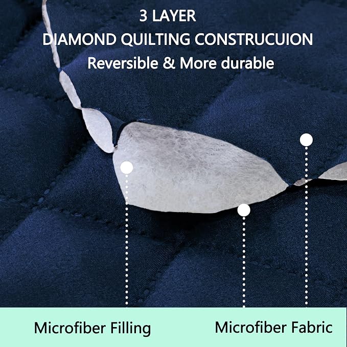 Reversible Oversized Sofa Covers Couch Cover Furniture Protector - Image 3