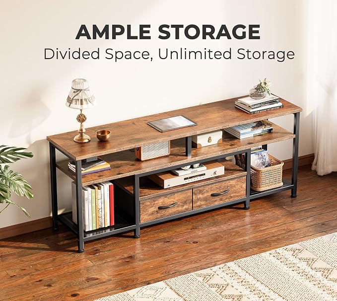 Huuger TV Stand for 55 60 Inch TV, Entertainment Center - Image 5