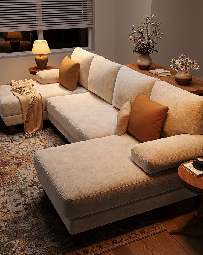 U-Shaped Sectional Couches for Living Room | 112 Inch Modern Sectional Couch | - Image 4