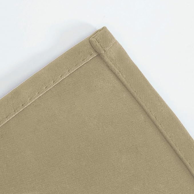 LEMOMO Beige Thermal Blackout Curtains/52 x 54 Inch/Set of 2 Panels Room - Image 8