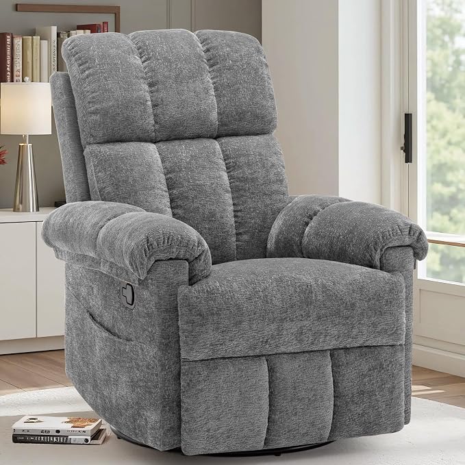 Korser Recliner Chair, Swivel Rocker Recliner Chair by KORSER