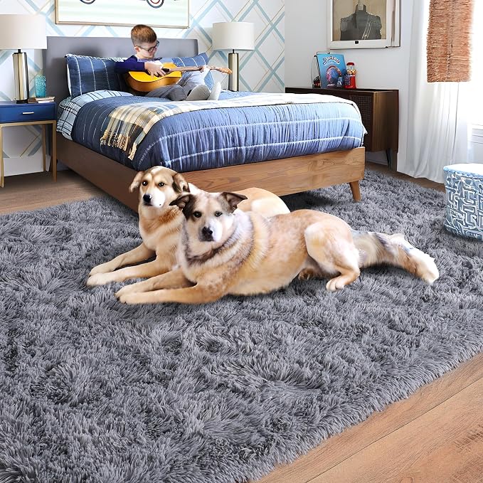 Rugs for Living Room 9x12, Soft Shaggy Modern Shag Area Rug for Bedroom - Image 3