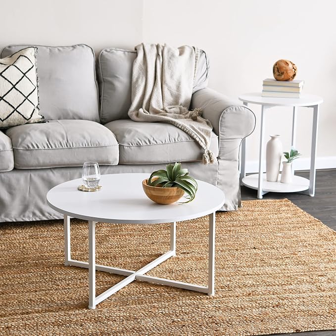 Household Essentials Jamestown Round Side End Table - Image 4