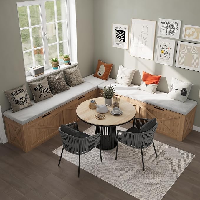 Bobve L-Shape Storage Bench - Image 3