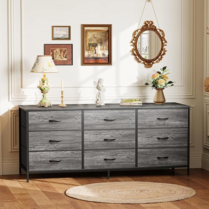 Huuger Long Dresser for Bedroom, 55 Inch TV Stand for 55, 60 Inch TV, - Image 6