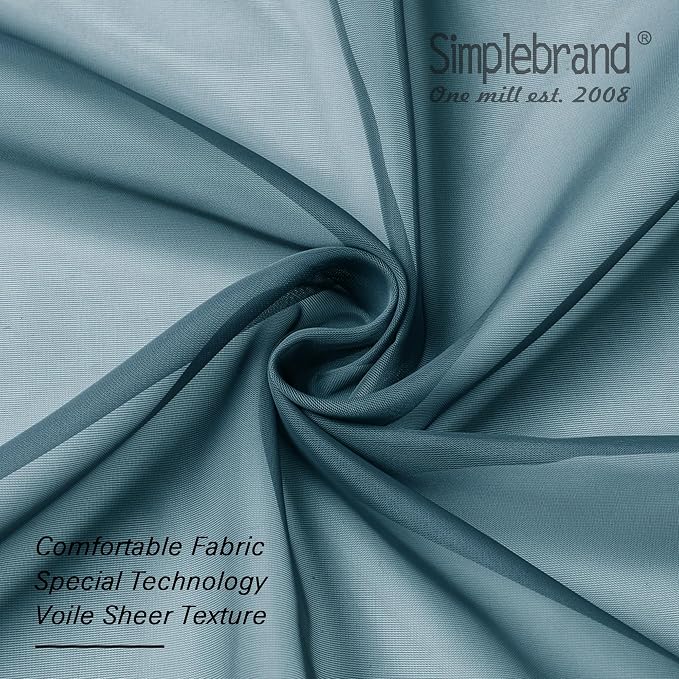 Simplebrand Dusty Blue Tier Curtains - Image 6