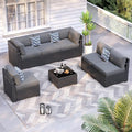Patio Furniture Sets, 7-Piece Outdoor Patio Furniture by VonzoyHome