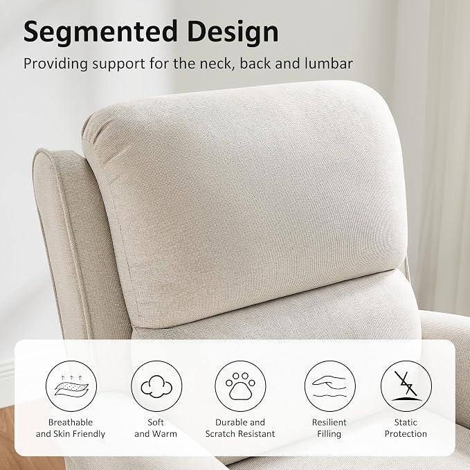 Oversized Recliner Chair for Living Room, Modern Reclining Sofa Home Theater - Image 8