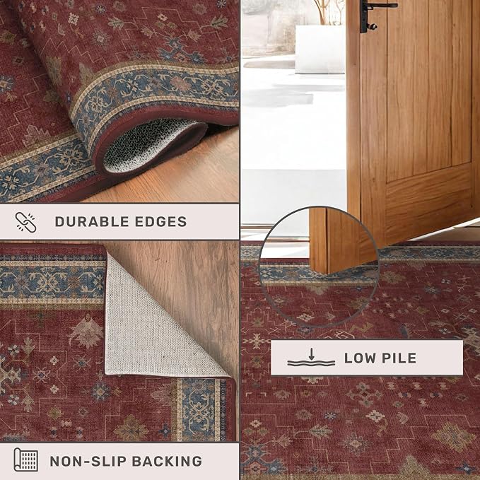 Boho 2x5 Small Kitchen Runners Rugs Non Slip - Image 5