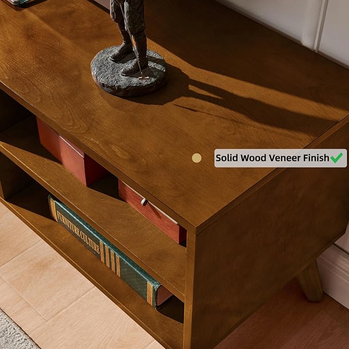 LKTART Mid Century Modern Rattan TV Stand - Image 7