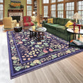 Purple Area Rugs for Living Room, Non-Slip 4x6 Vintage Rug for Bedroom by Rtizon