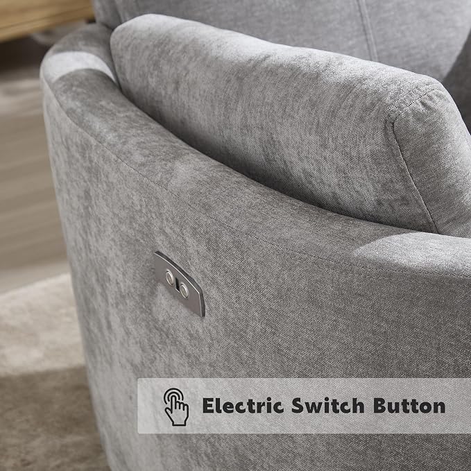 Power Recliner, Nursery Swivel Glider Rocking Chair - Image 9