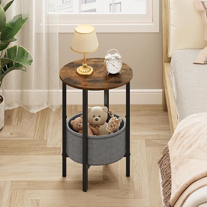 Vagusicc Round Side Table End Table - Image 7
