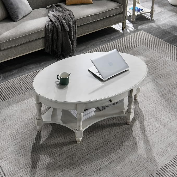 LEEMTORIG Oval Coffee Table - Image 7