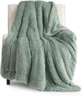 Bedsure GentleSoft Fluffy Sage Green Throw Blanket, Sage Green Decor by BEDSURE