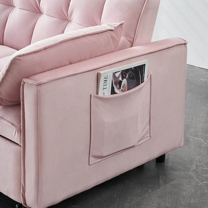 3 in 1 Convertible Sofa Bed, Loveseat Sleeper Sofa - Image 9