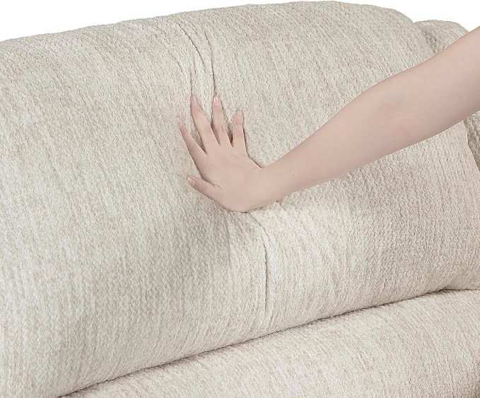 Lexicon Power Double Reclining Sofa, Textured Microfiber Wall Hugger Recliner - Image 10