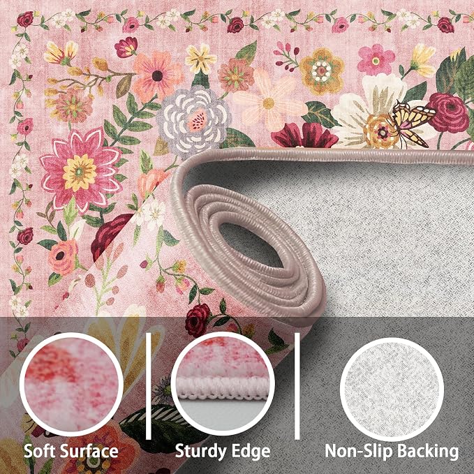 Rug for Hallways Kitchen Rug 3x7, Non Slip Washable Rugs - Image 4