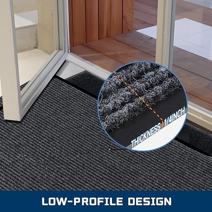 Extra Large Front Door Mat, 5 x 3 Feet Indoor Outdoor Entrance Mat, Heavy Duty - Image 7