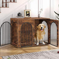 Hzuaneri 44.1" Wooden Dog Crate Furniture, Indoor Dog Kennel Dogs Cage by Hzuaneri