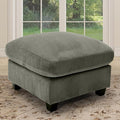 HAOMARKETS Corduroy Sofa Set, Upholstered Ottoman Footrest, Modern Living Room by HAOMARKETS