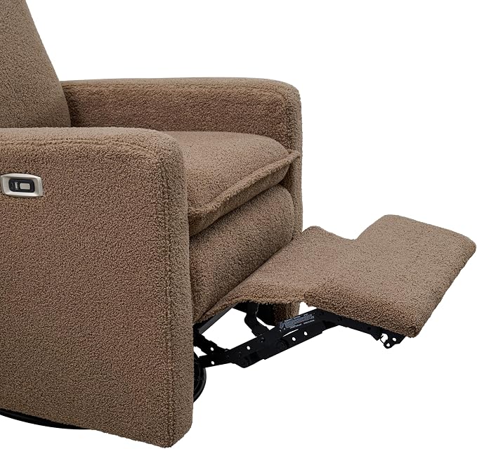 Oxford Baby Uptown Power Recliner/Glider, Teddy Brown - Image 8