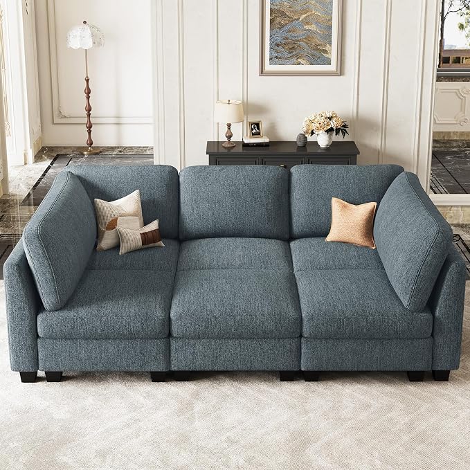 Belffin 86.2" Sectional Sleeper Sofa Bed - Image 3