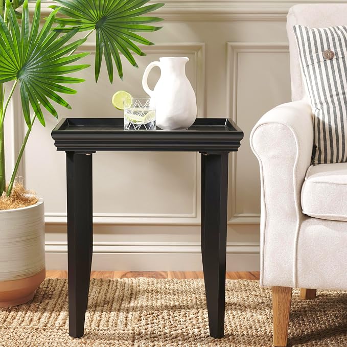 SAFAVIEH Home Collection Naios Black Accent Table - Image 2