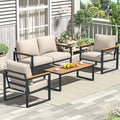 Patio Furniture Set, 4 Pieces Outdoor Patio Furniture by COMLAXFIELD