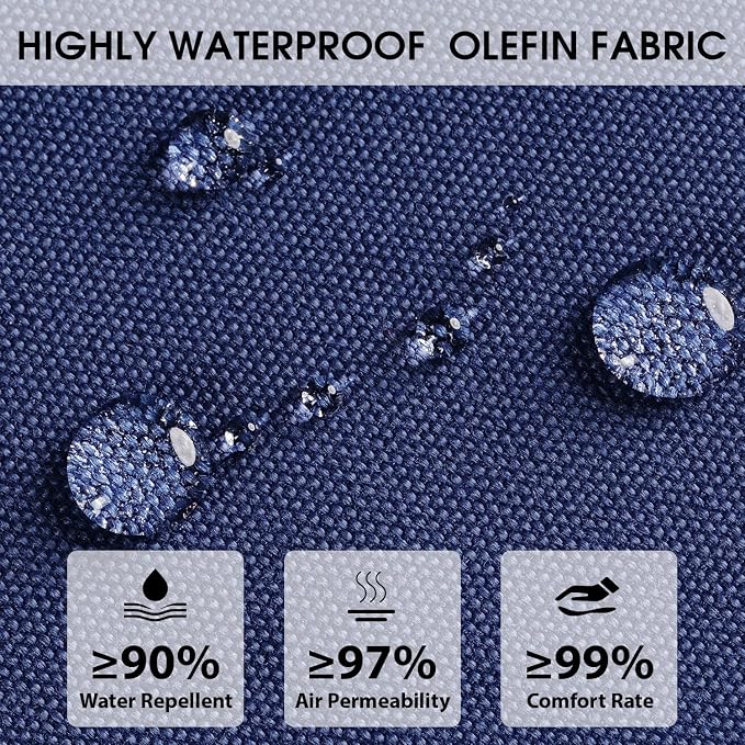 Rocking Chair Cushions with Pillow, Waterproof and Fade-Resistant Thicken - Image 3