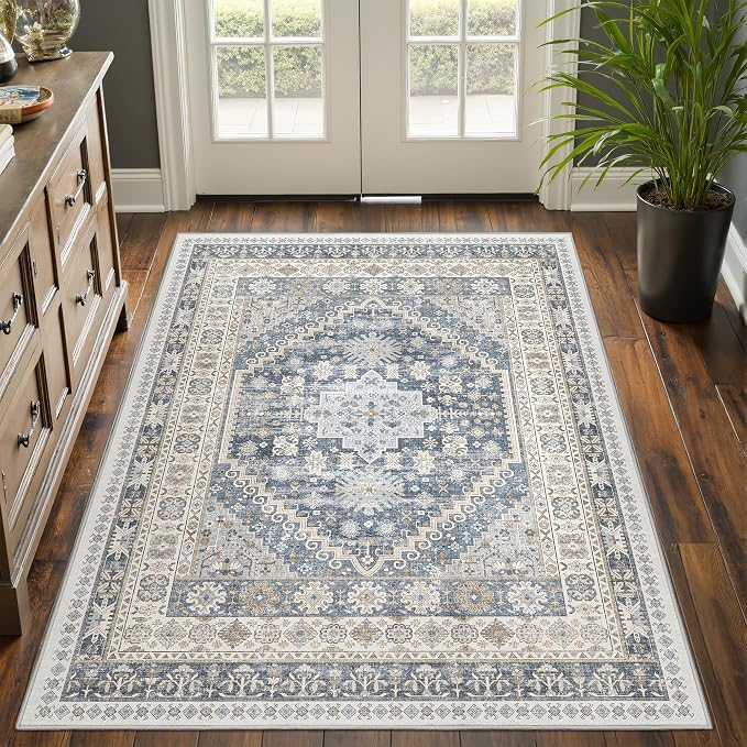 4x6 Area Rugs for Living Room, Non-Slip Backing Small Kids Rugs for Bedroom - Image 3