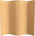 7 ft. Tall Reversible Bamboo Wave Screen by RedLantern