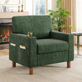 Mid Century Modern Accent Chair, Chenille Comfy Living Room Arm Chairs by ErdoruLiving