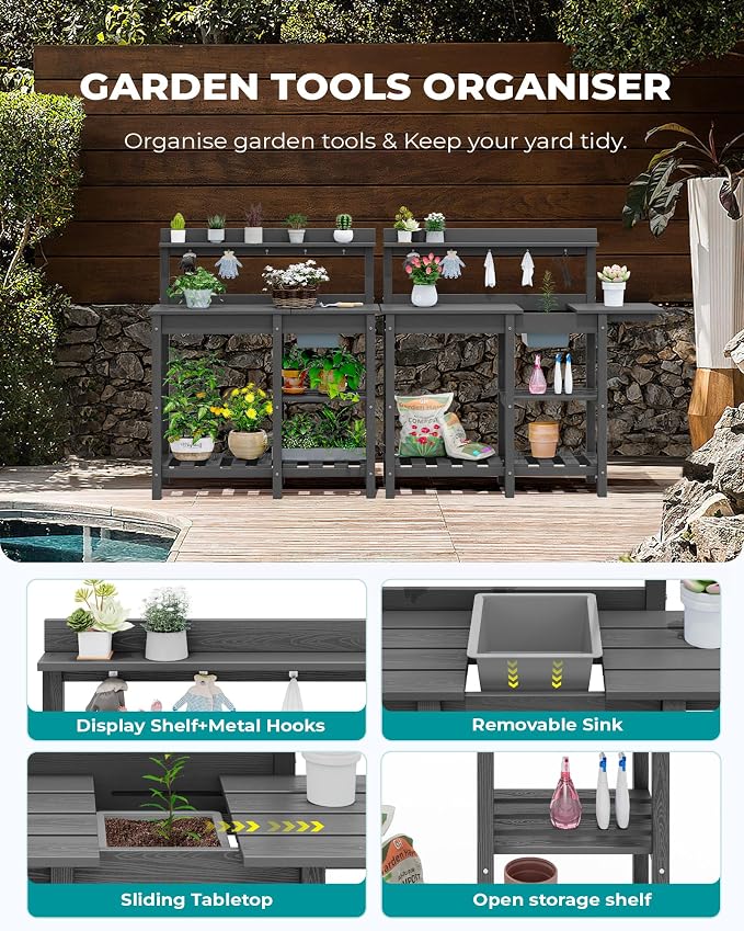 SERWALL Outdoor Potting Bench - Image 5