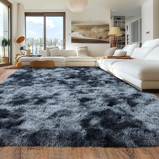 Rugs for Living Room 9x12, Soft Shaggy Modern Shag Area Rug for Bedroom - Image 7