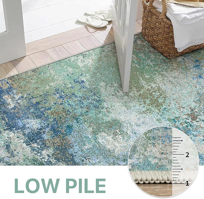 Area Rugs 5x7 for Living Room Bedroom, Modern Abstract Machine Washable Rug - Image 8