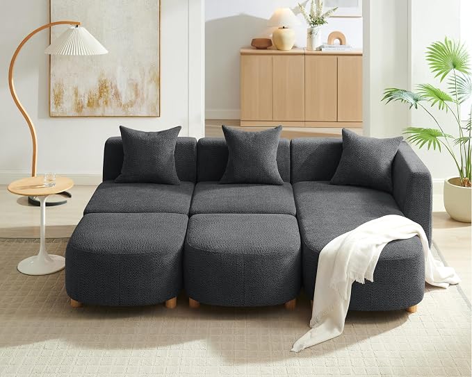 VANOMi 109.84" Modular Sectional Sofa - Image 3