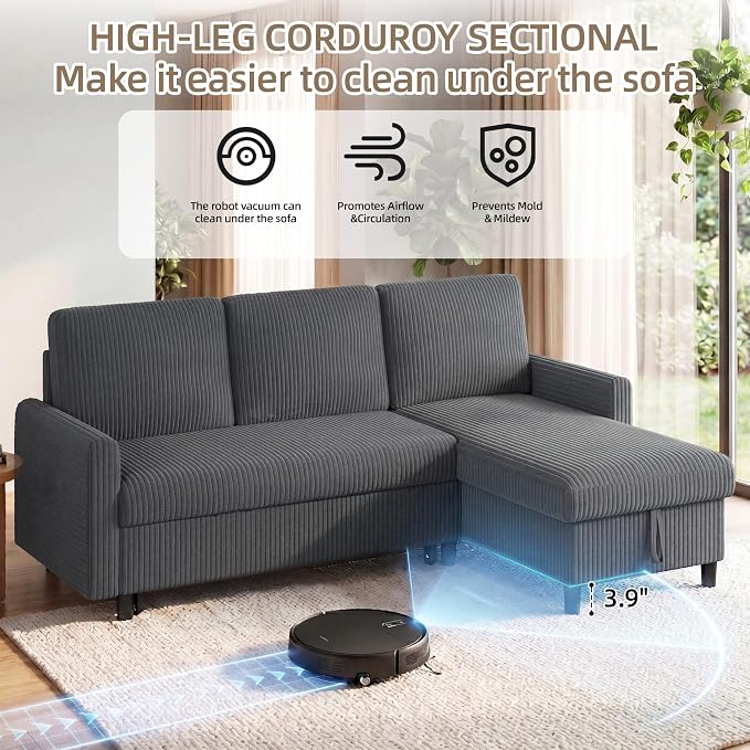 JAMFLY Pull Out Sleeper Sofa Bed - Image 8