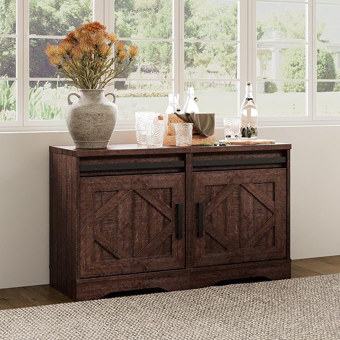 WAMPAT 24.3-inch Tall Farmhouse End Table Set of 2 - Image 8